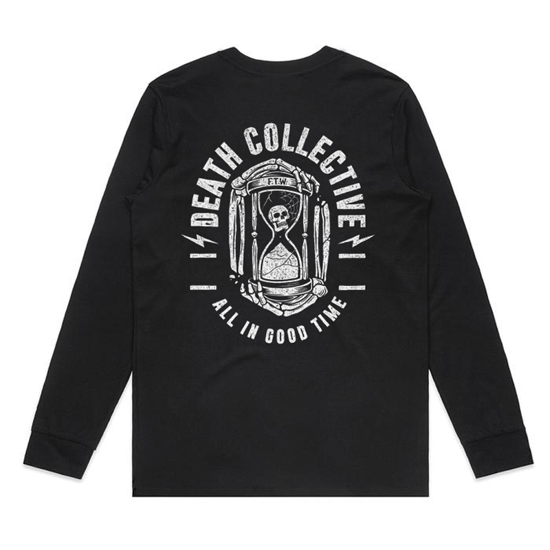  Death Collective Printed Long-Sleeve Men's T-shirt-Ranbybox