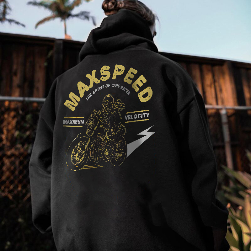 Max Speed Printed Men's Casual Hoodie-Ranbybox