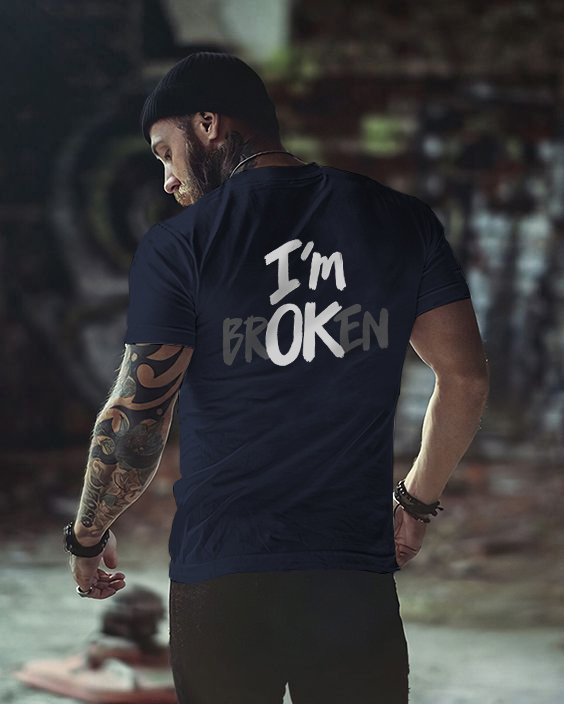 I'm Broken Printed Men's T-shirt