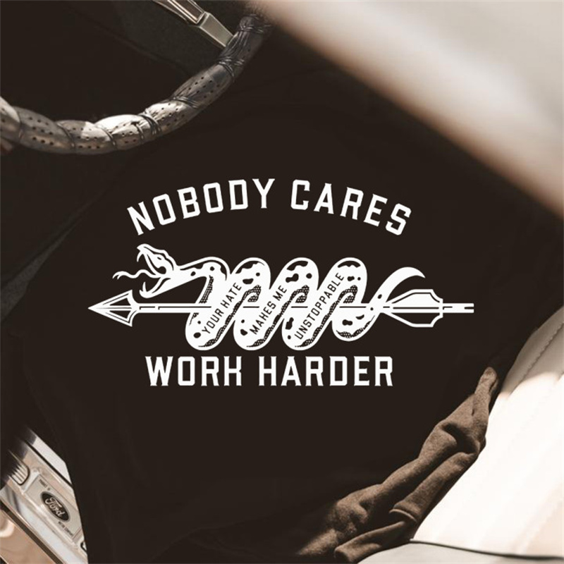  Nobody Cares Work Harder Snake Printed Men's Sweatshirt-Ranbybox