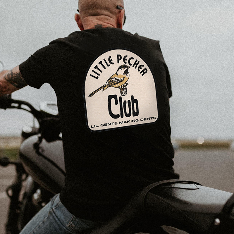 Little Pecker Club Print Men's T-shirt-Ranbybox