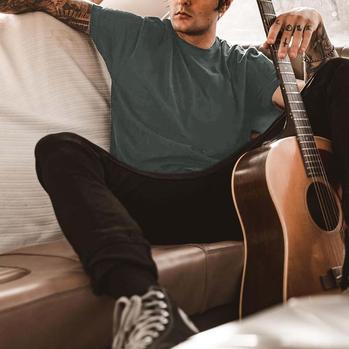 Solid Color All-match Casual Basic T-shirt-Ranbybox