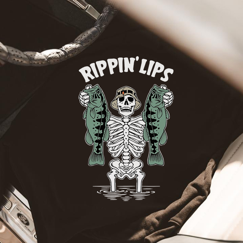  RIPPIN' LIPS printed loose T-shirt designer-Ranbybox
