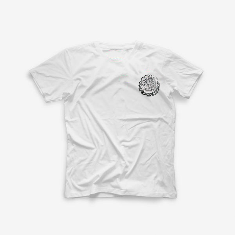  Family First Printed Casual Men's T-shirt-Ranbybox