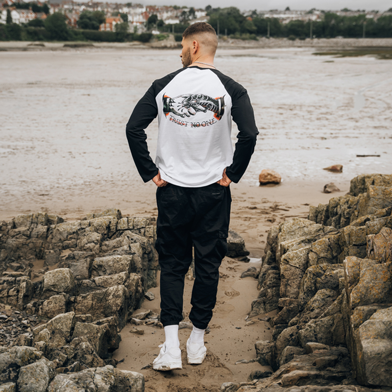  Trust Noone Printed Men's Long-Sleeved T-shirt-Ranbybox