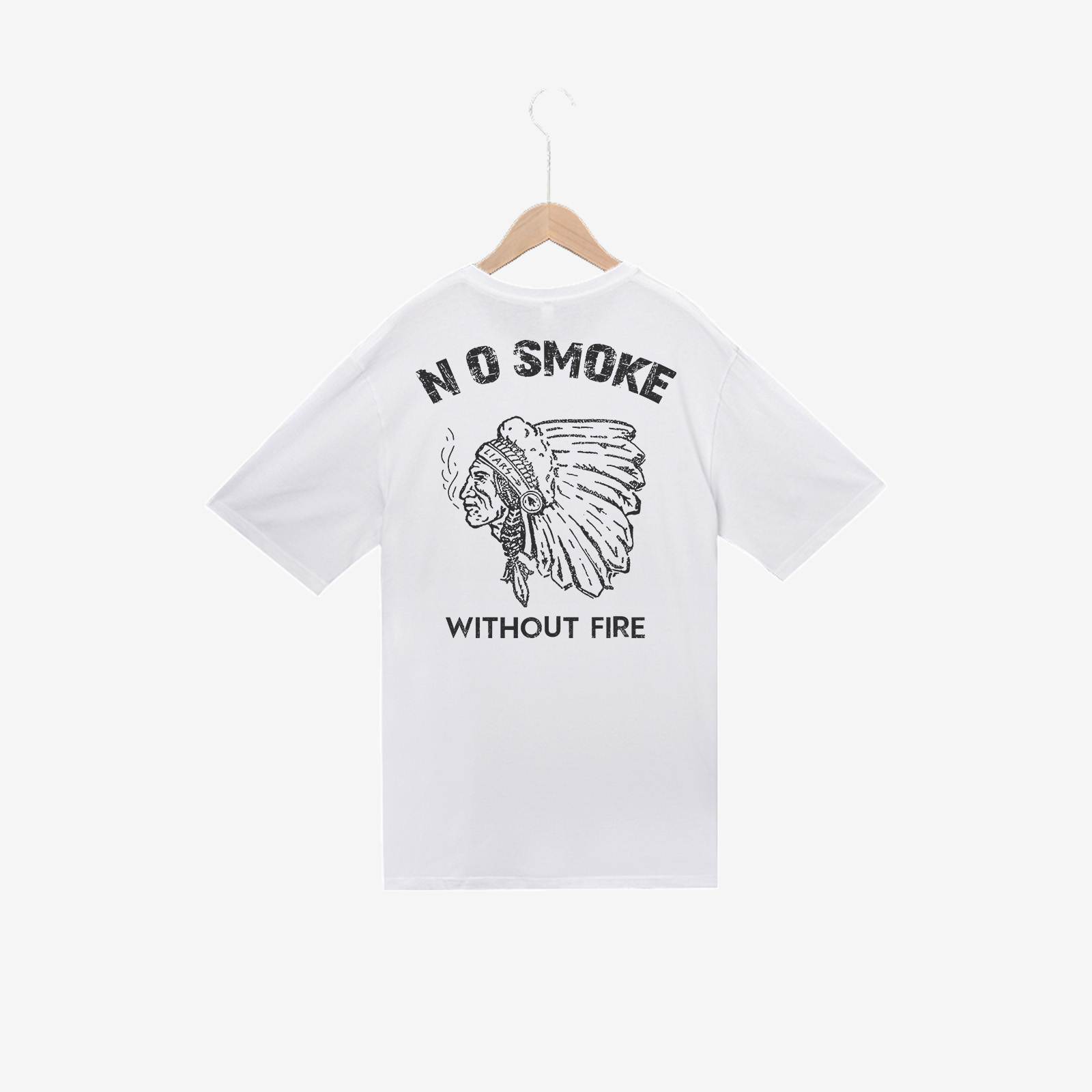  No smoke indigenous print short sleeve t-shirt-Ranbybox