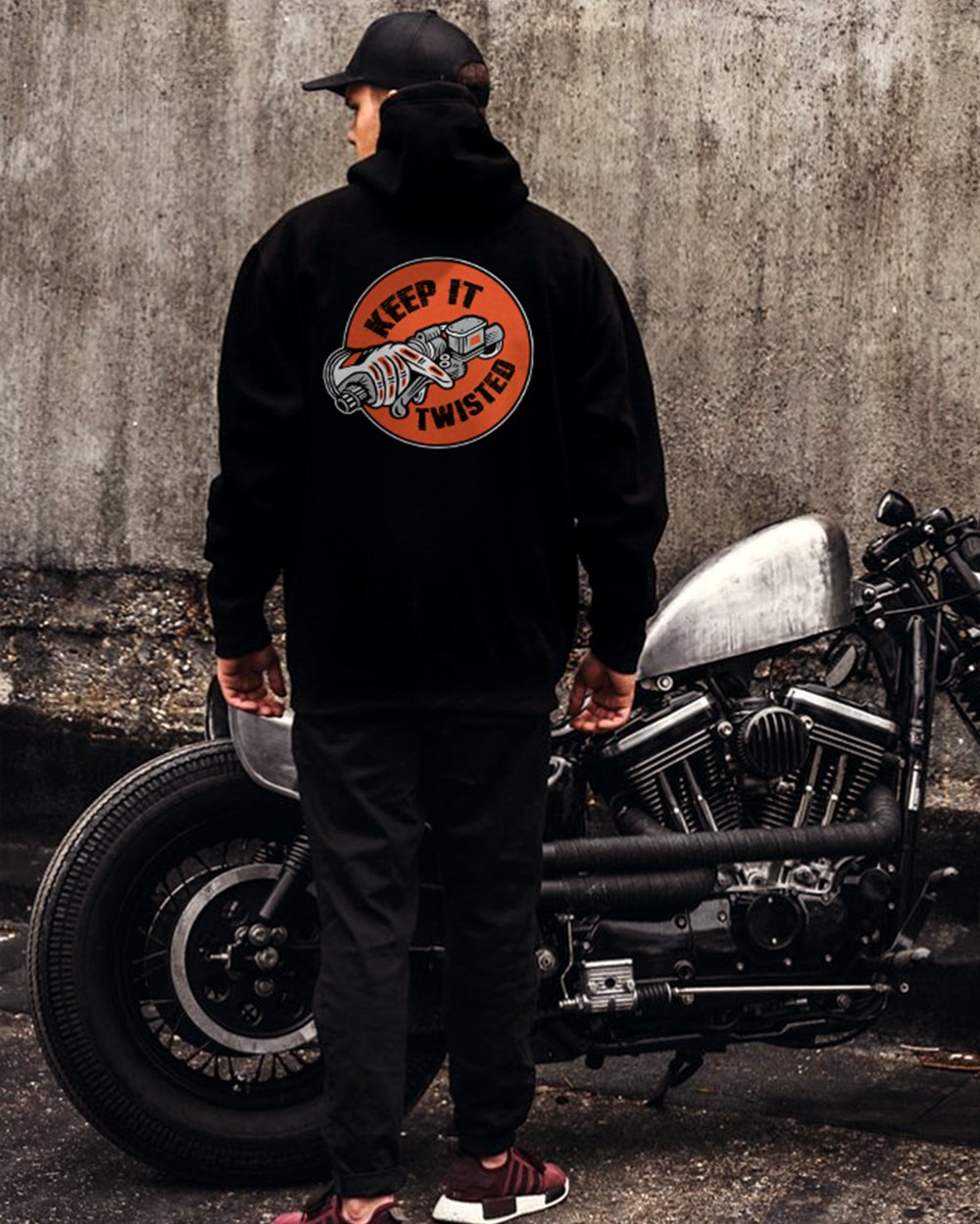  Keep It Twisted Grip The Handle Printed Men's Hoodie-Ranbybox