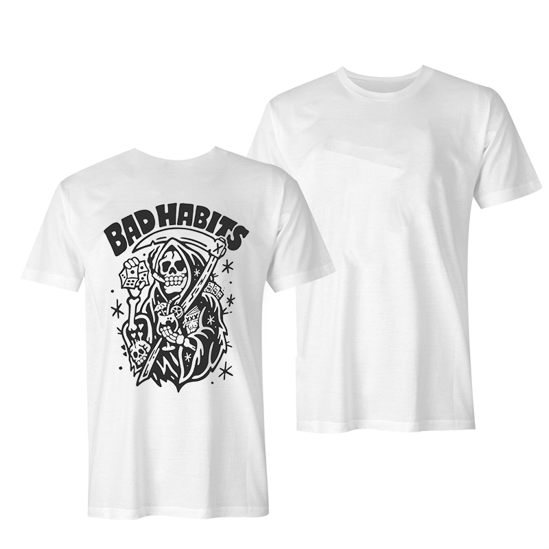  Bad Habits Printed Men's T-shirt-Ranbybox