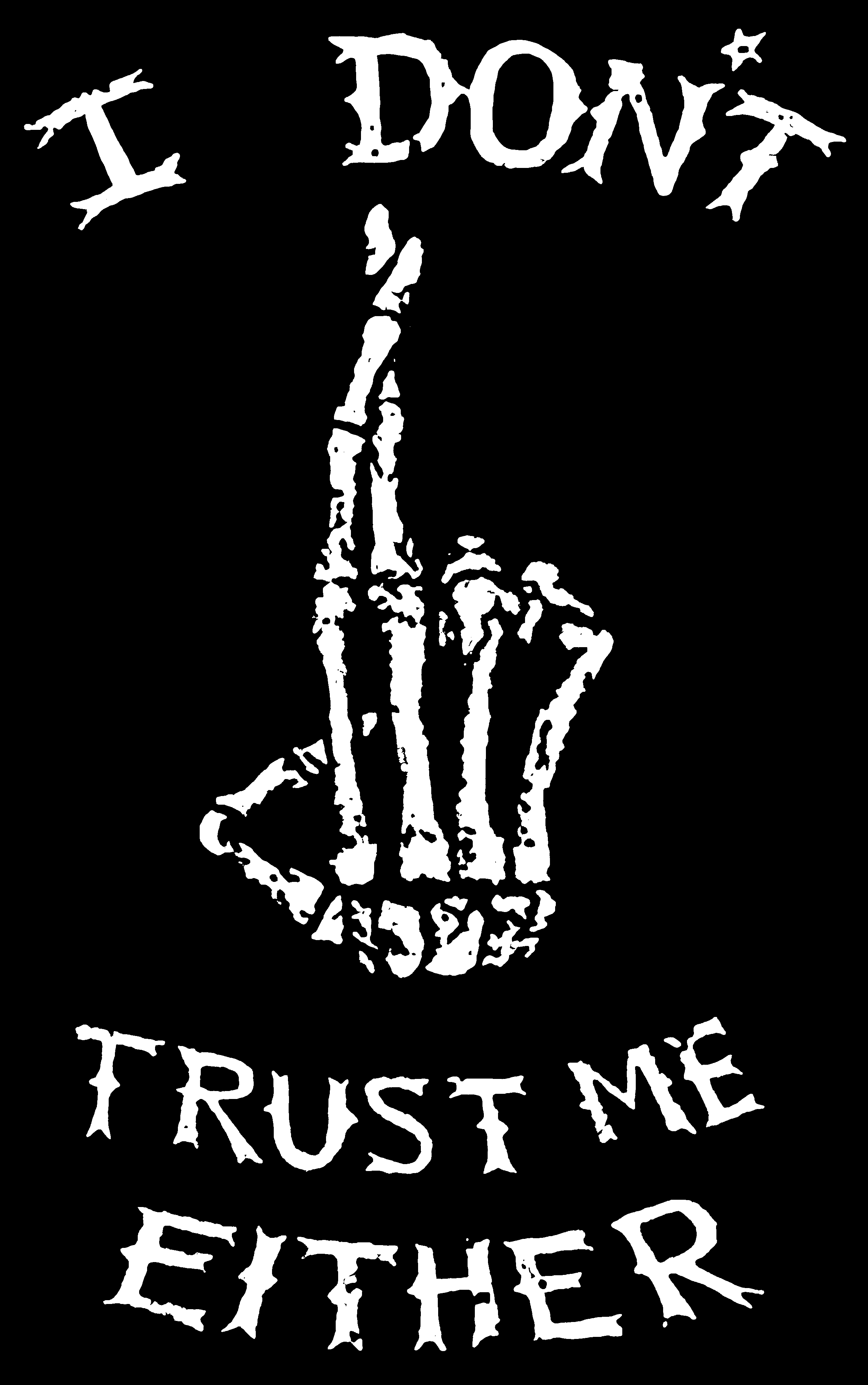 I don't trust me either printed designer t-shirt-Ranbybox