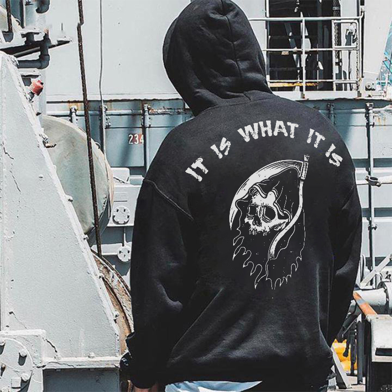  It Is What It Is Printed Men's Hoodie-Ranbybox
