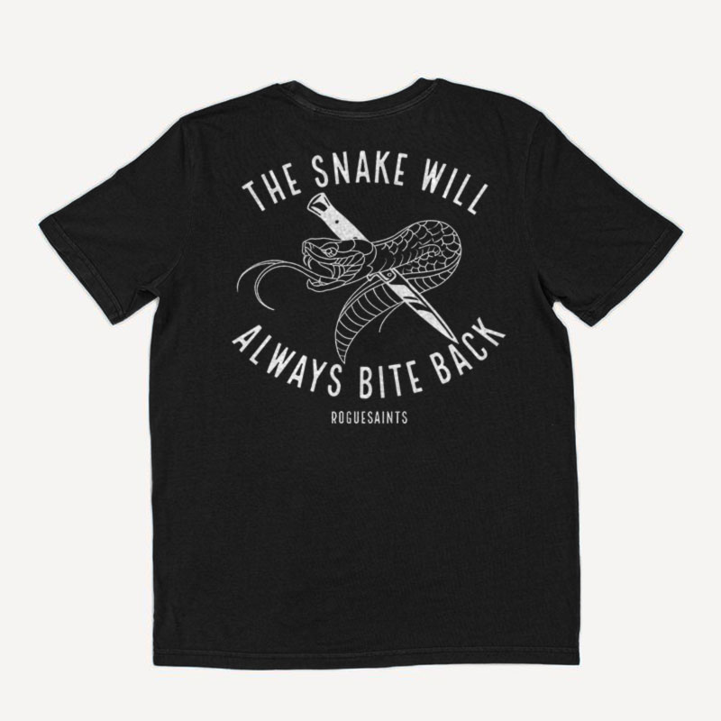  The Snake Will Printed Casual Men's T-shirt-Ranbybox