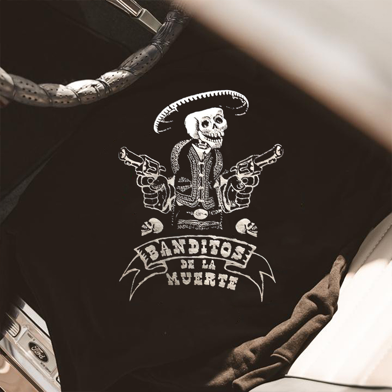  Banditos De La Muerte Printed Men's Casual Hoodie-Ranbybox