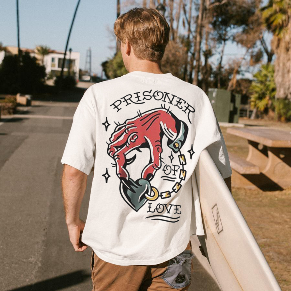  Prisoner Of Love Printed Casual T-shirt-Ranbybox