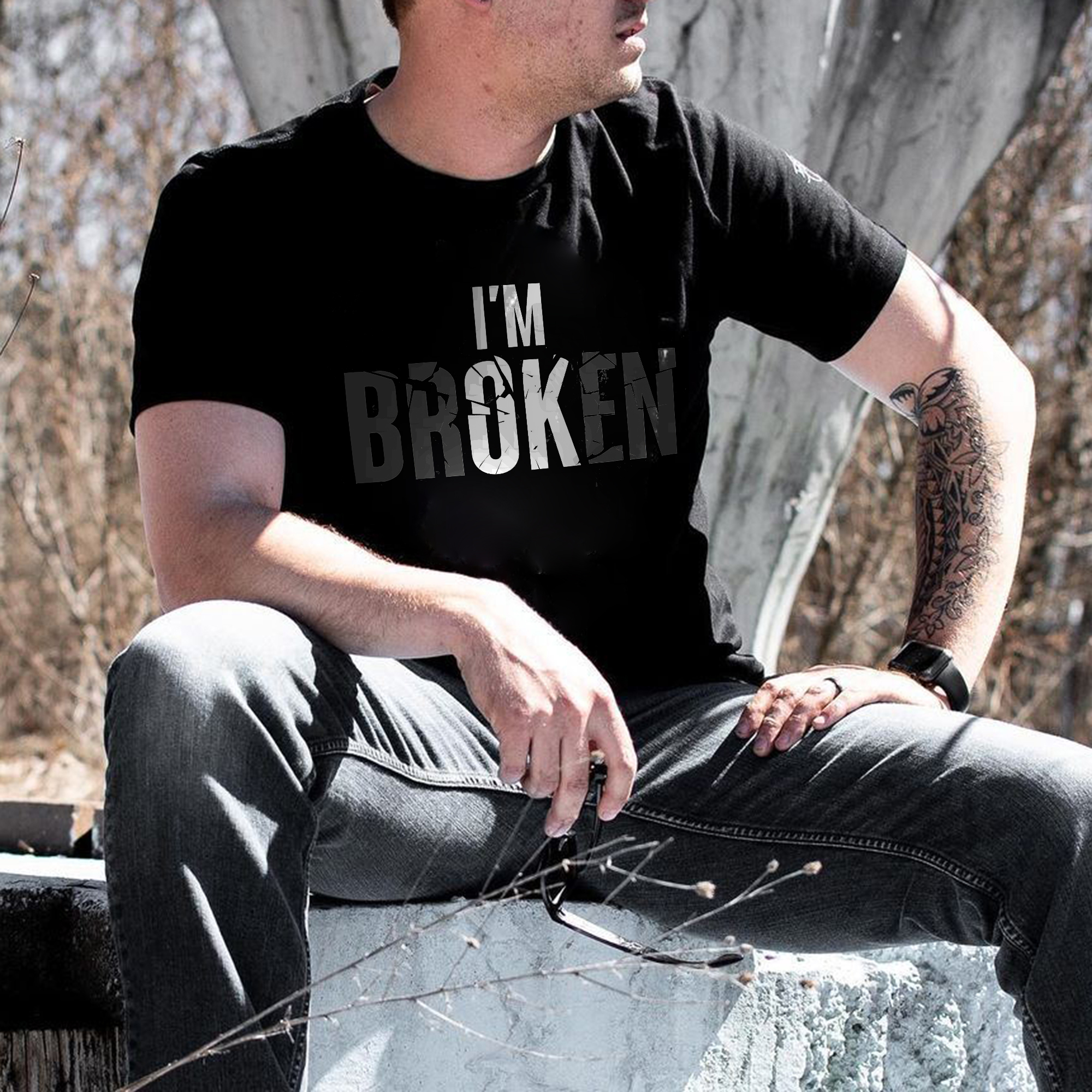  I'M Broken T-shirt-Ranbybox