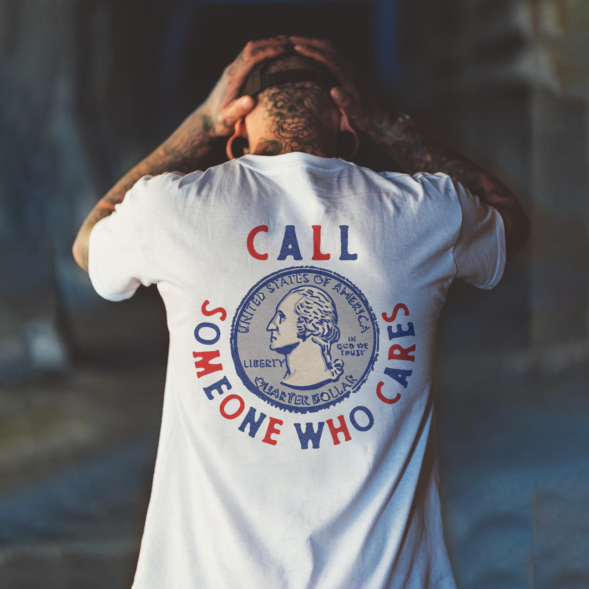 Call Someone Who Cares Printed Men's T-shirt-Ranbybox