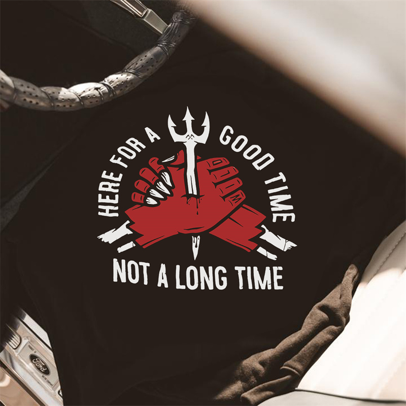  Here For A Good Time Printed Casual Men's Hoodie-Ranbybox