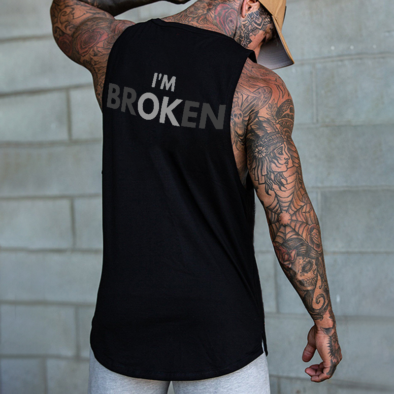 I'M Broken Printed Men's Vest