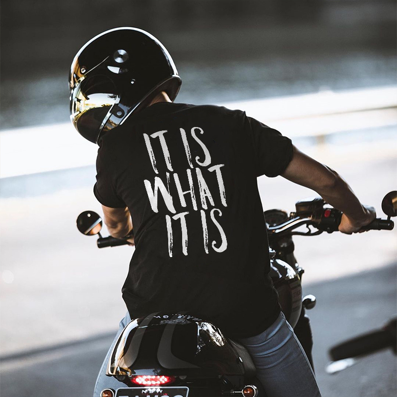  It Is What It Is Printed Men's Vintage T-shirts-Ranbybox