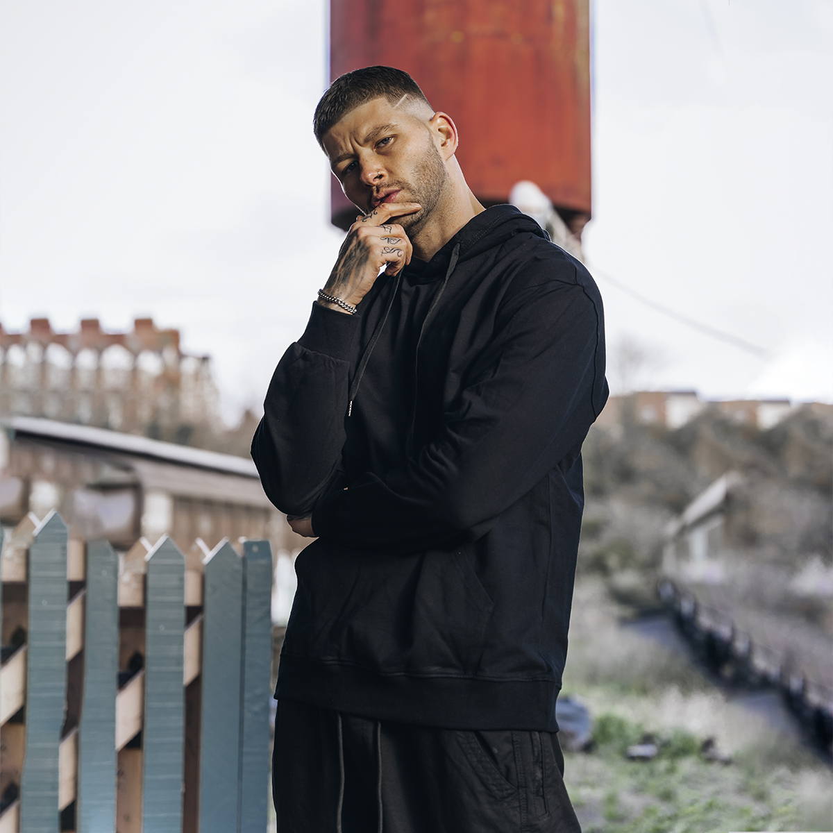 My Head Is A Very Dark Place Print Hoodie