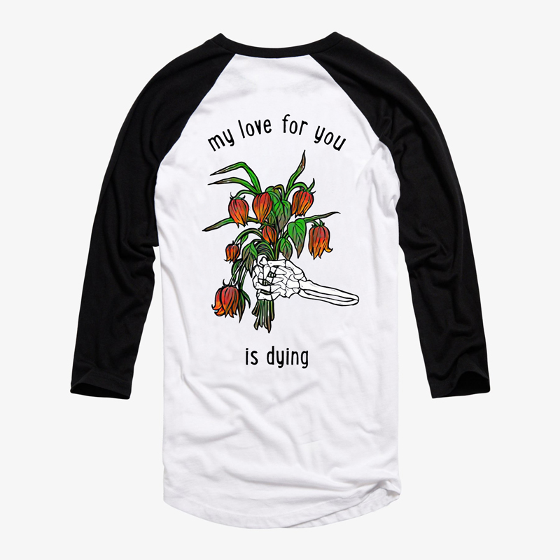  My Love For You Is Dying Printed Long-Sleeve Men's T-shirt-Ranbybox