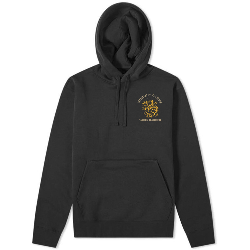  Nobody Cares Work Harder Printed Men's Casual Hoodie-Ranbybox