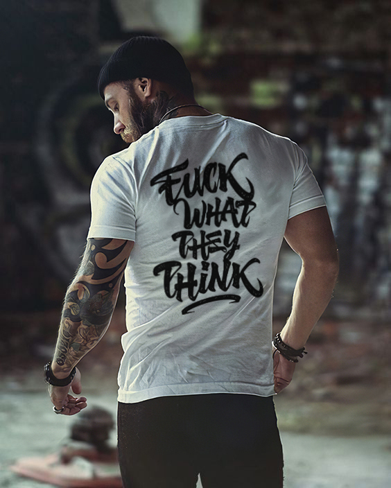 What They Think Printed Men's T-shirt