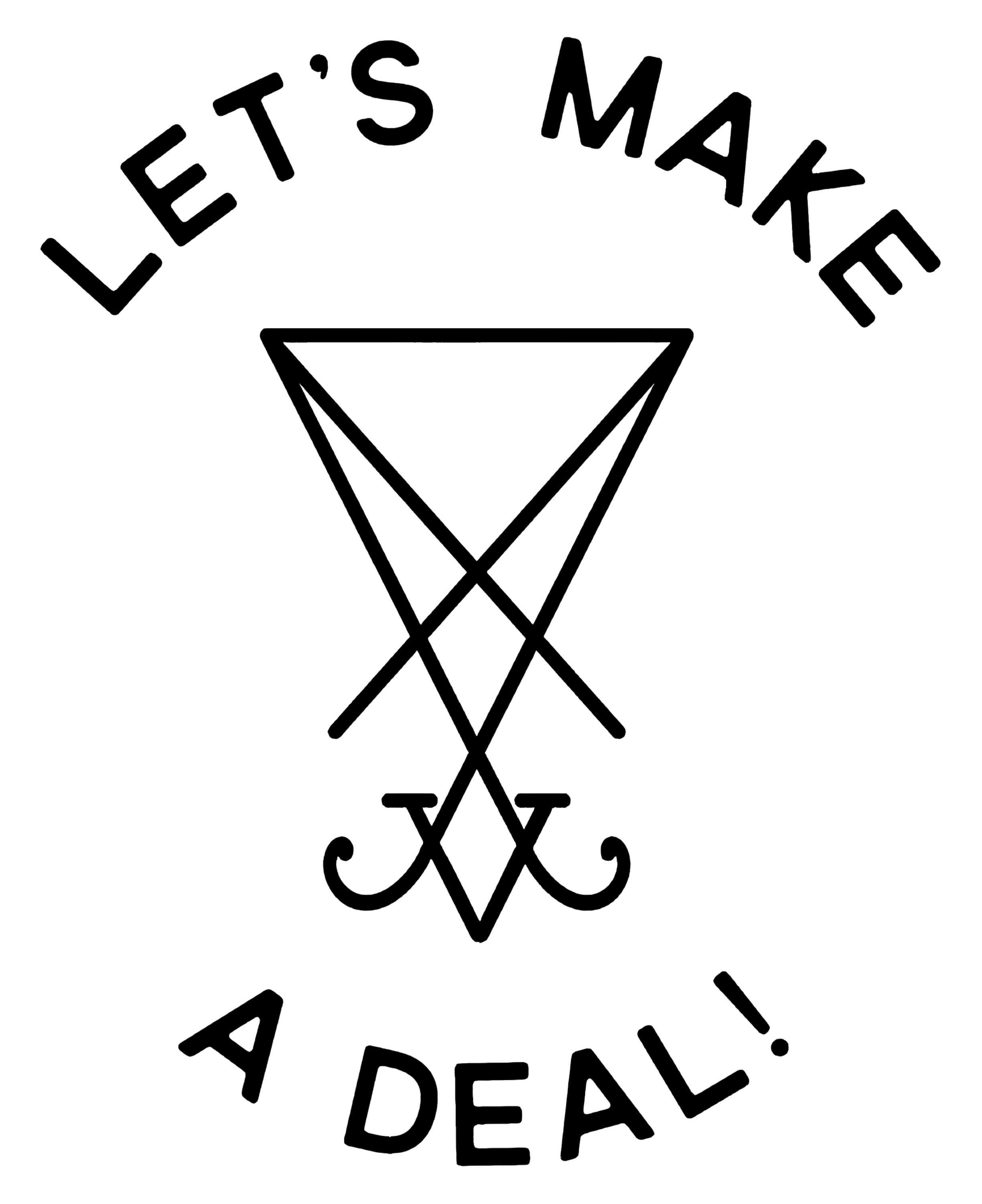 Men's let's make a deal printed designer sweatshirt-Ranbybox