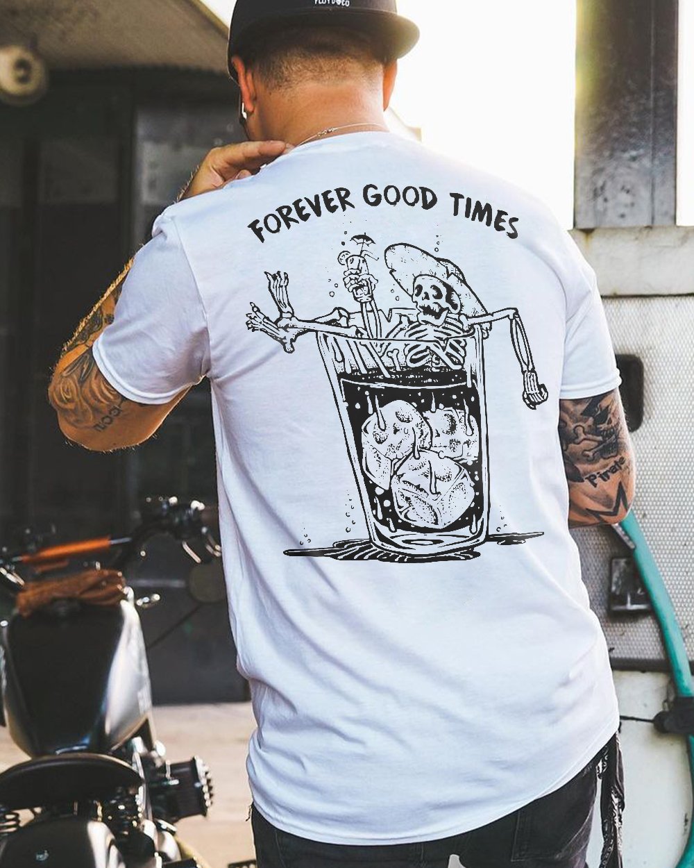  Forever Good Times Printed T-Shirt-Ranbybox