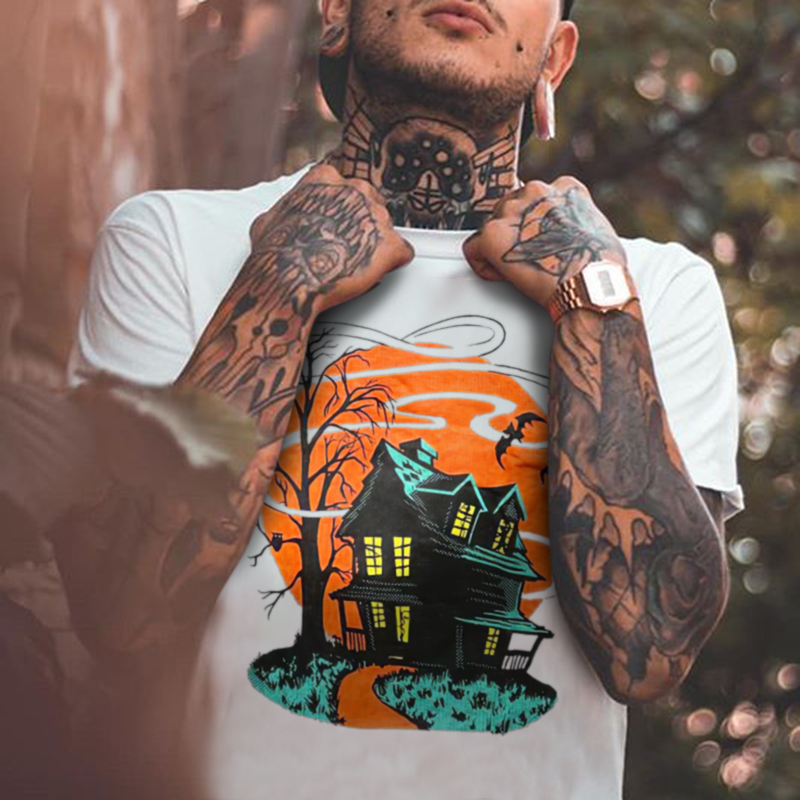 House Printing Casual Men's T-shirt Designer-Ranbybox