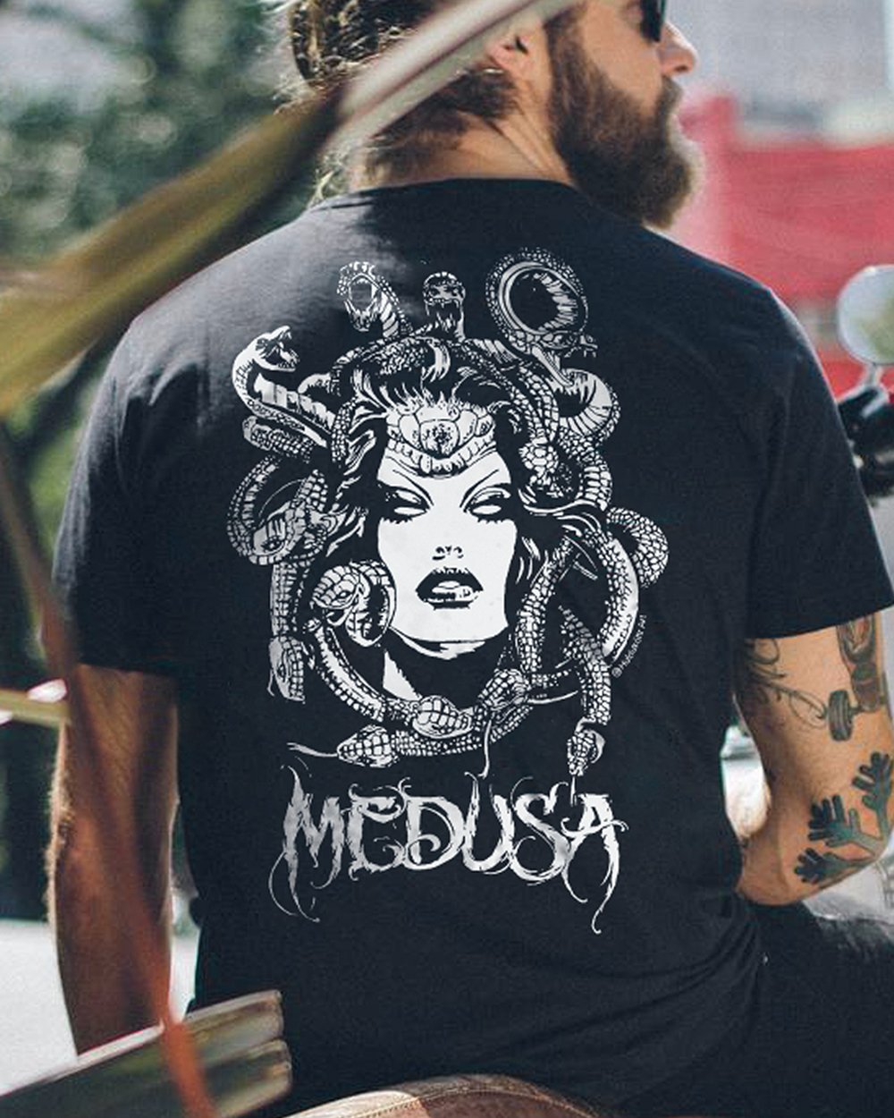  Medusa Printed Casual Comfortable Men's T-shirt-Ranbybox