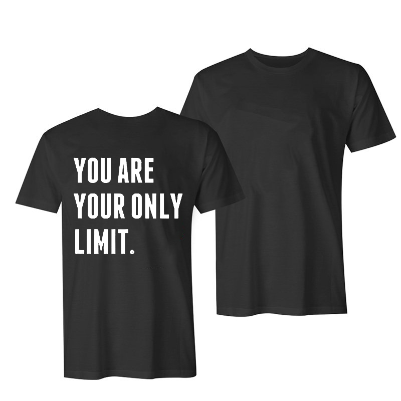 You Are Your Only Limit Printed Men's Casual T-shirt-Ranbybox