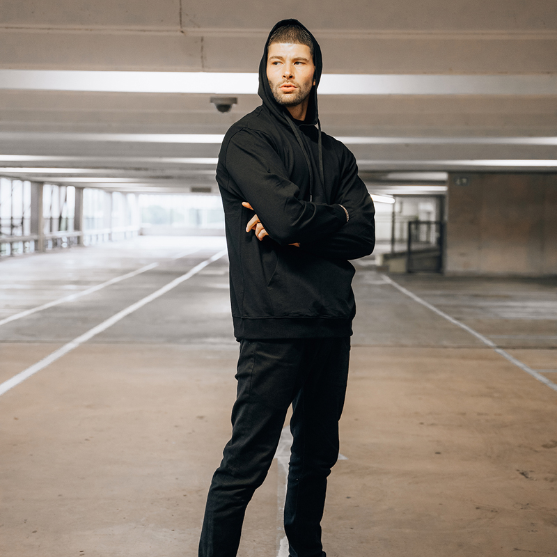 Running On Empty Printed Men's Hoodie