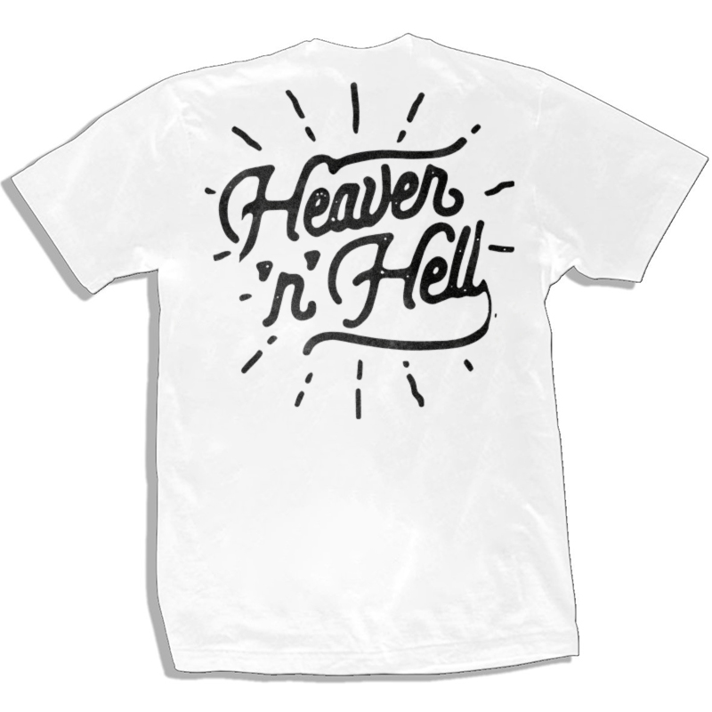  Heaven Fell Printed White Men's T-shirt-Ranbybox