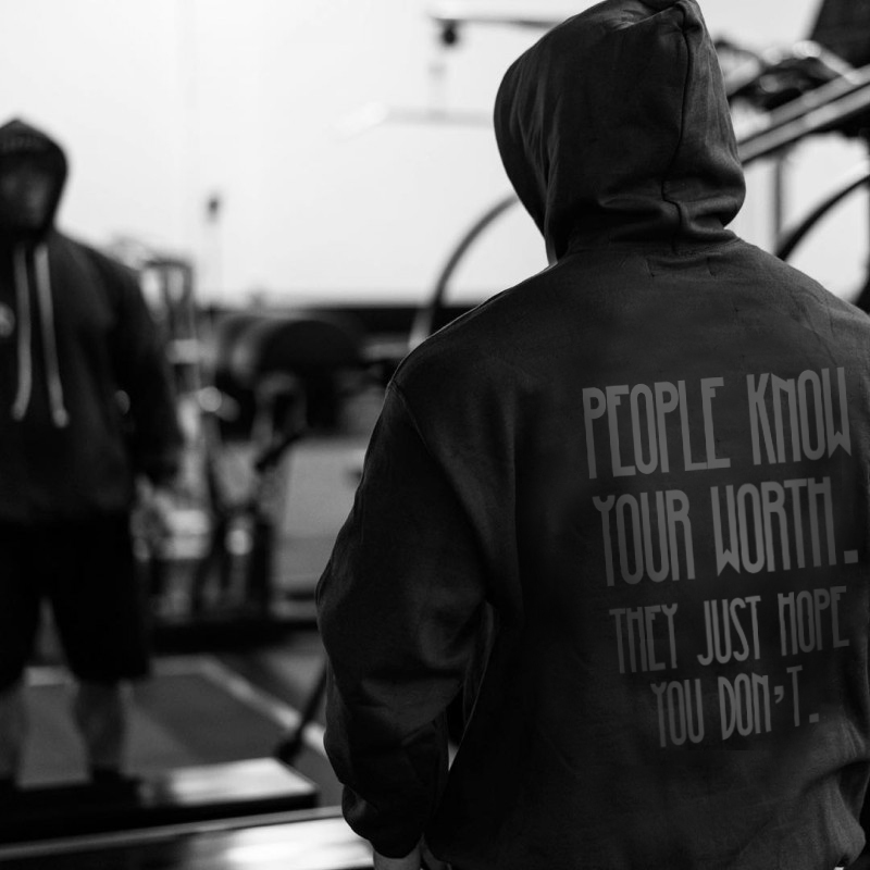  People Know Your Worth They Just Hope You Don't Men's Hoodie-Ranbybox