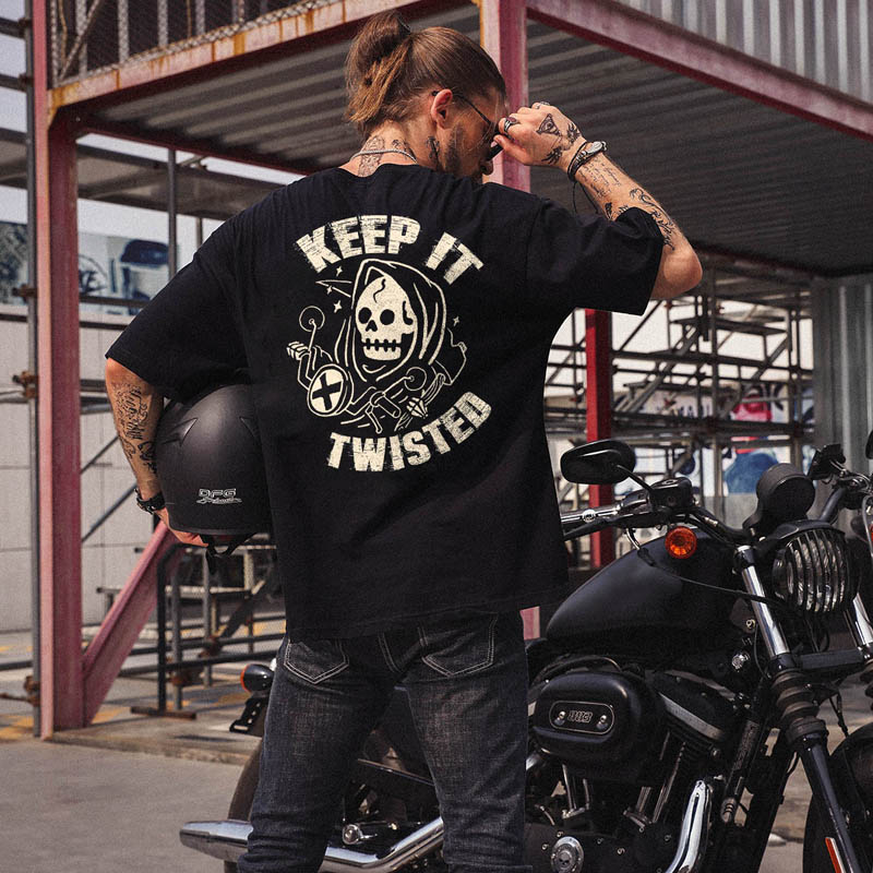  Keep It Twisted Printed Casual Men's T-shirt-Ranbybox