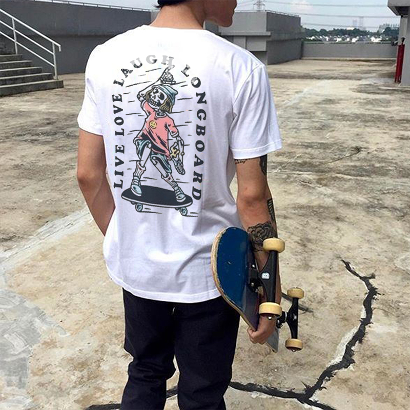 UPRANDY Live Love Laugh Longboard Men's T-shirt Sold Out-Ranbybox