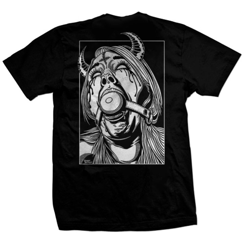 Cloeinc Demon Printing Casual Men T-Shirt