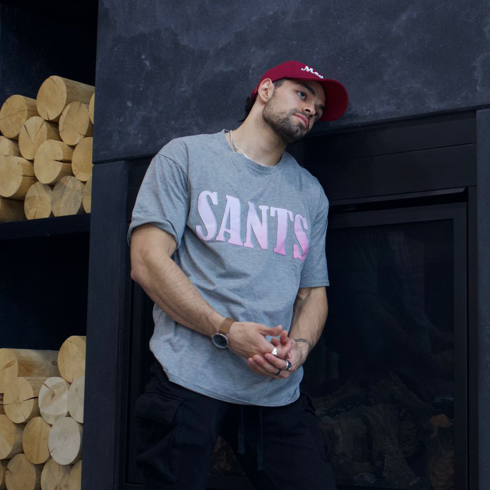  Simple Letter Printing Casual T-shirt-Ranbybox