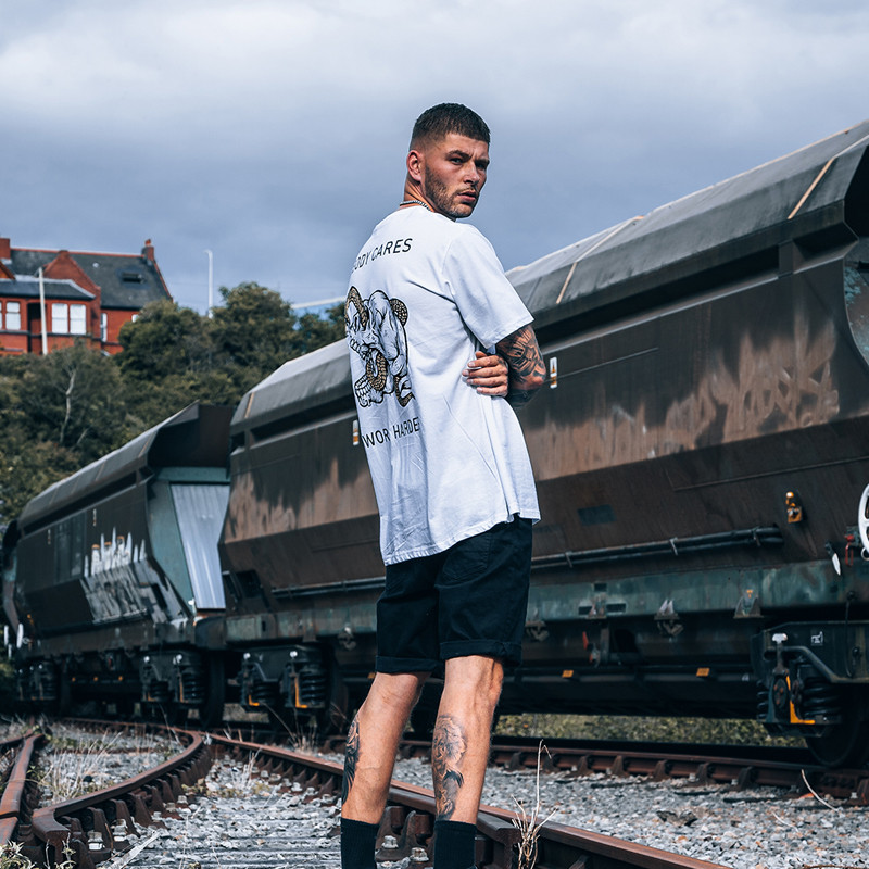  Nobody Cares Work Harder Skull Snake T-Shirt-Ranbybox