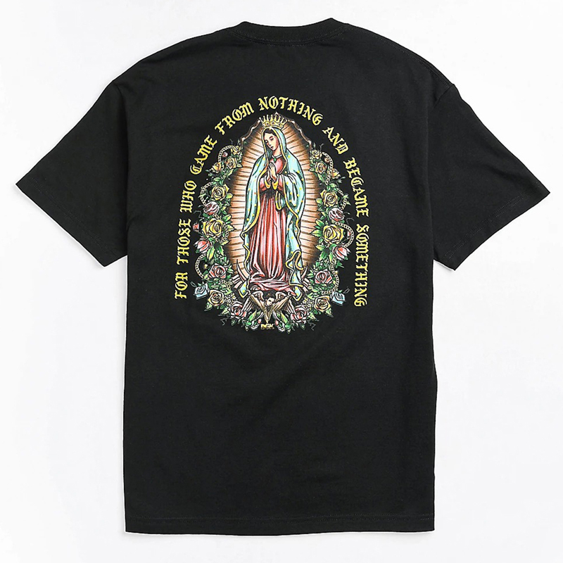  Virgin Mary Printed Men's Casual T-shirt