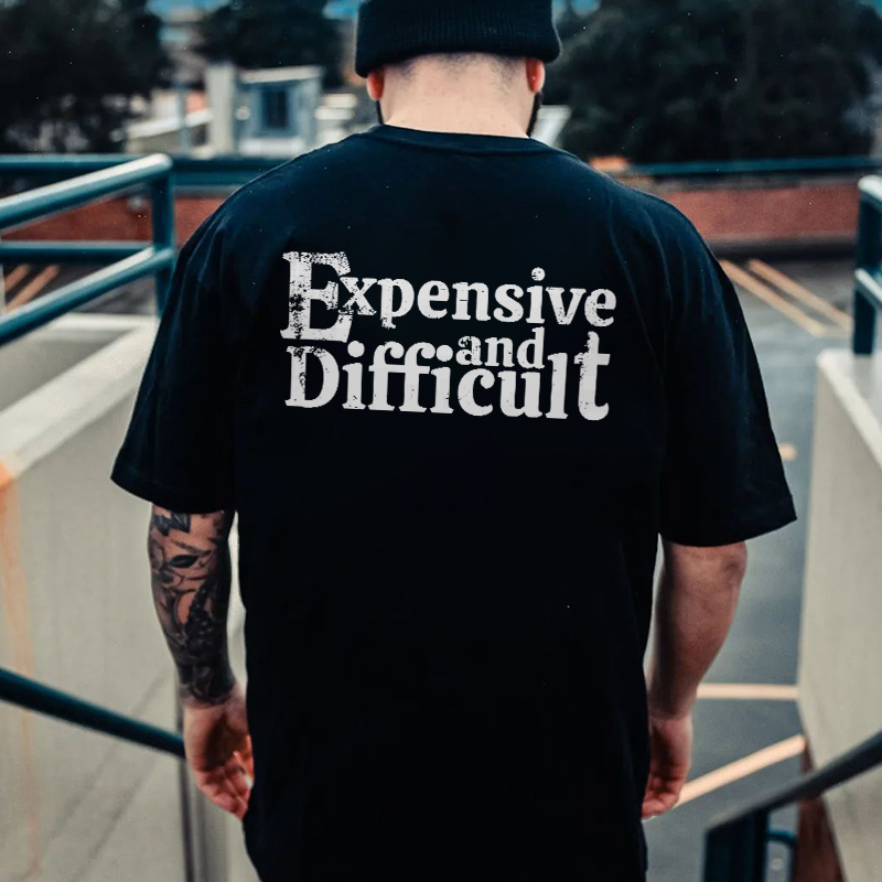 Expensive And Difficult Print Men's T-shirt-Ranbybox