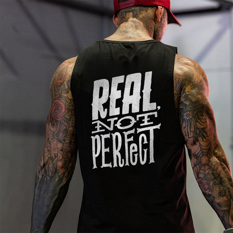 Real Not Perfect Casual Mens Sports Vest-Ranbybox