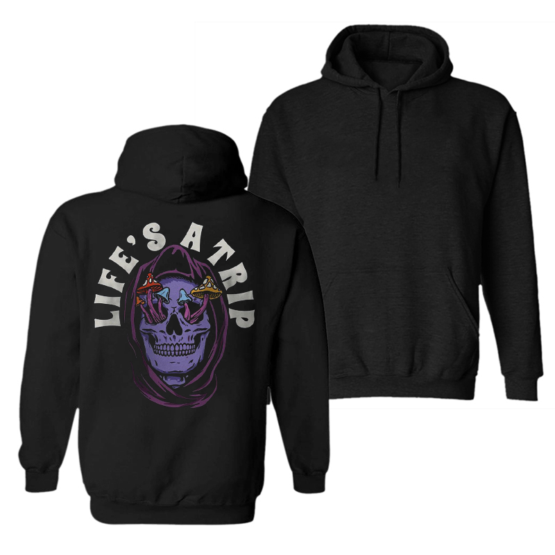  Life's A Trip Printed Men's Hoodie-Ranbybox