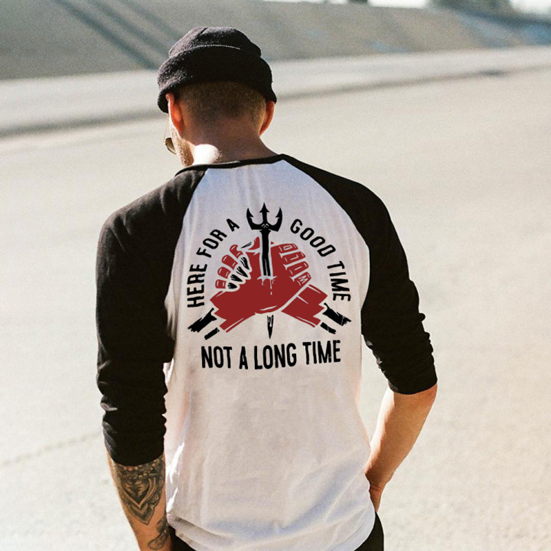  Here For A Good Time Printed Men's T-shirt-Ranbybox