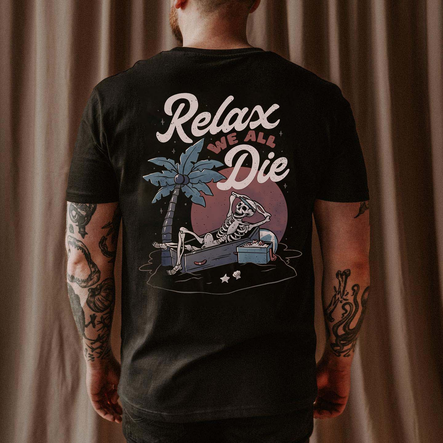 Relax We All Die Print Men's T-shirt