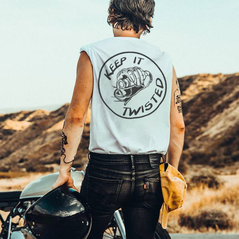  Keep it twisted letter printed and graphic design men's fashion t-shirt-Ranbybox