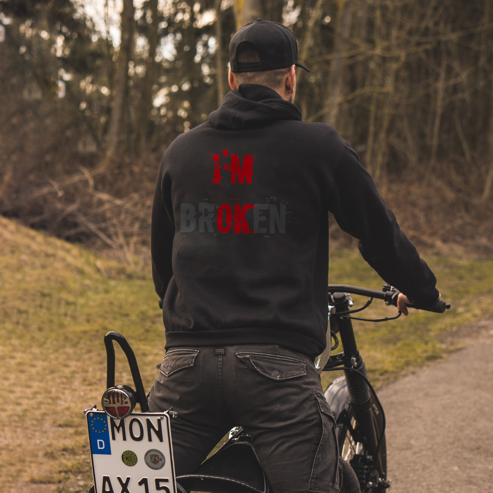  I Am Broken Men's Hoodie-Ranbybox