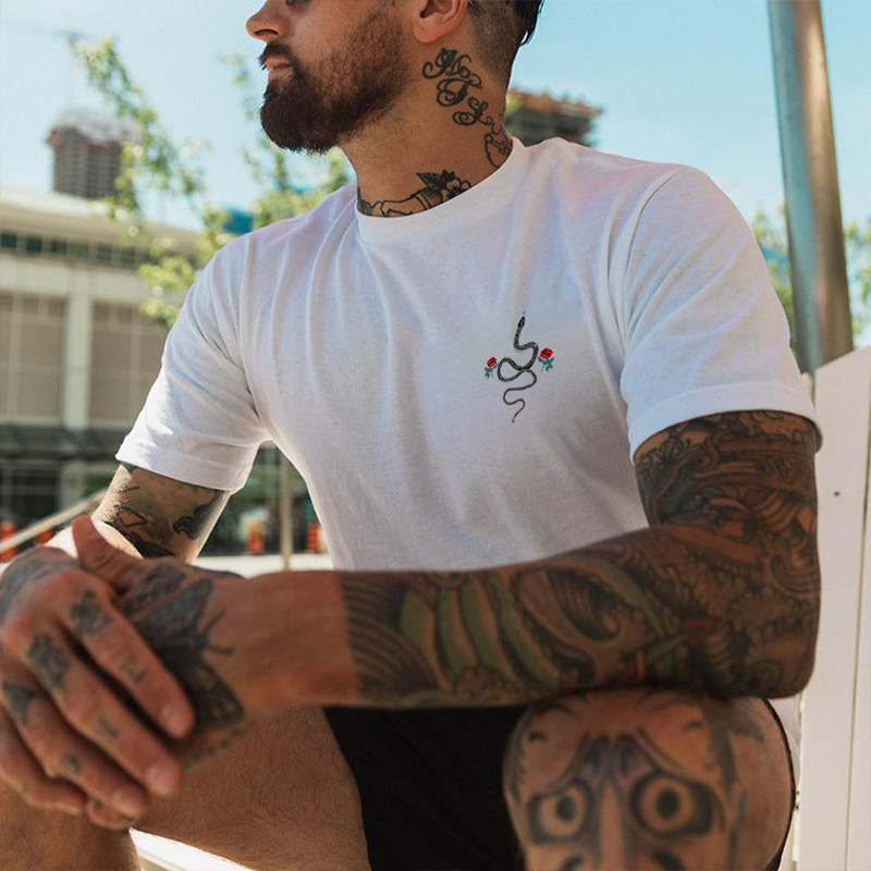  Find What You Love Stay Wild And Free Printed Men's Casual T-shirt-Ranbybox