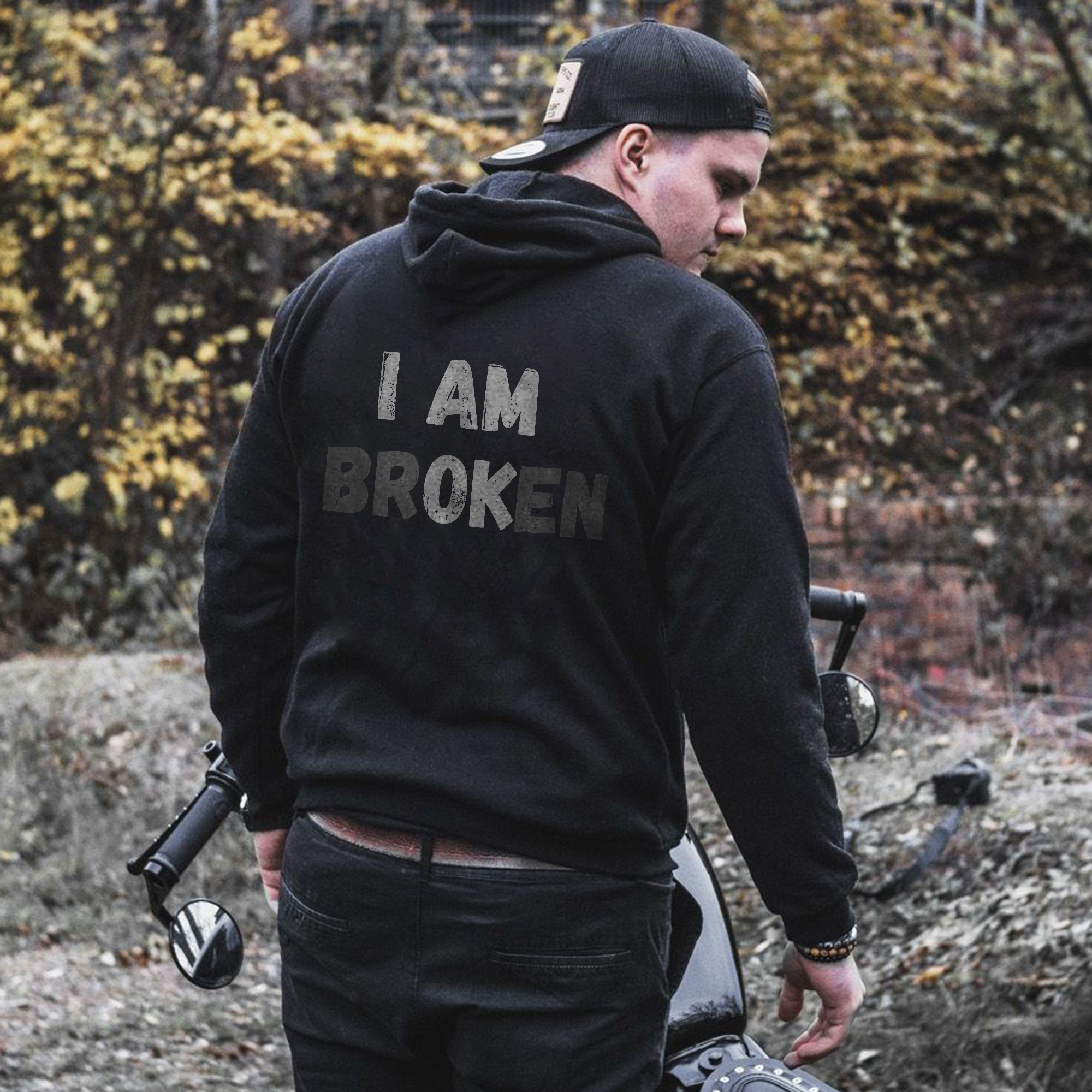  I Am Broken Men's Hoodie-Ranbybox