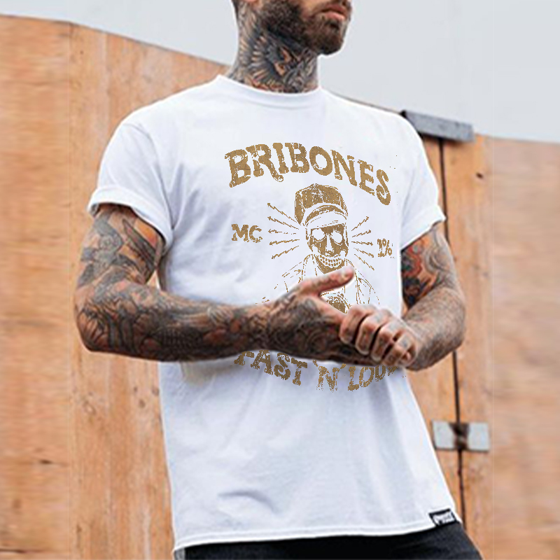  Briones Mc 2% Fast 'N' Loud Printed Men's T-shirt-Ranbybox